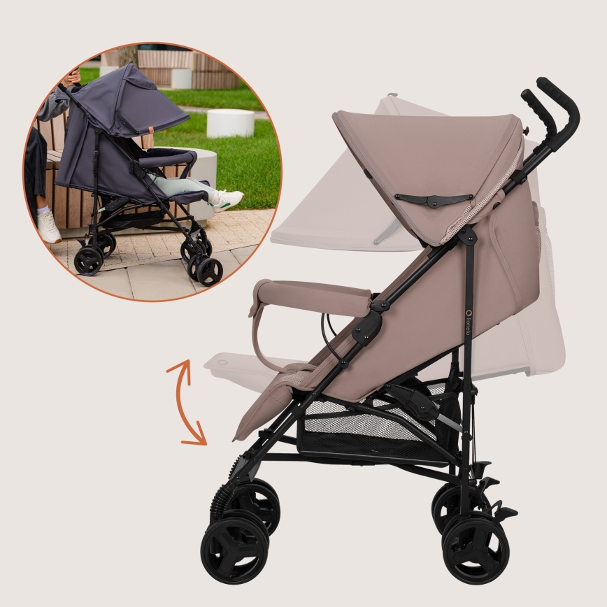 Lionelo - Golfový kočárek ELIA Beige Taupe