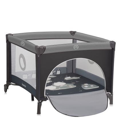 Lionelo - Hrací ohrádka BONNIE Grey Scandi