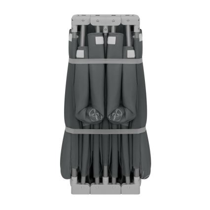 Lionelo - Hrací ohrádka FLORENCE Grey Graphite