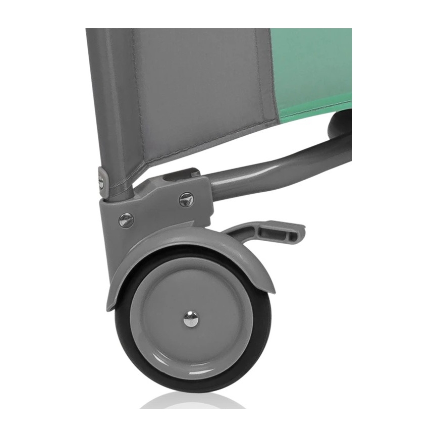 Lionelo - Hrací ohrádka MILLE PLUS Grey Green