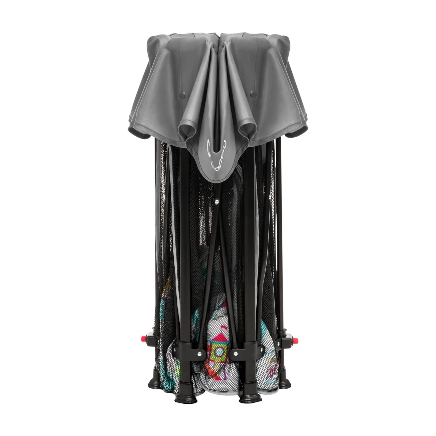 Lionelo - Hrací ohrádka ROEL PLUS Grey Multicolor