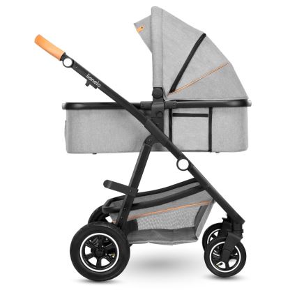 Lionelo - Kombinovaný kočárek 2v1 AMBER Grey Stone