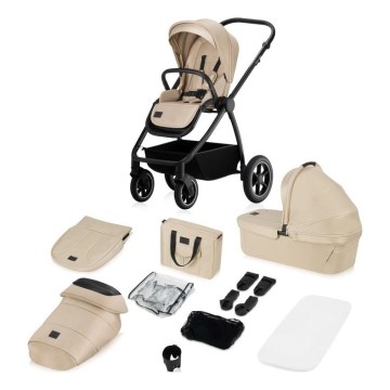 Lionelo - Kombinovaný kočárek 2v1 MERIL Beige Sand