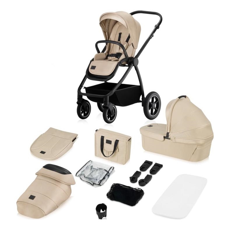 Lionelo - Kombinovaný kočárek 2v1 MERIL Beige Sand
