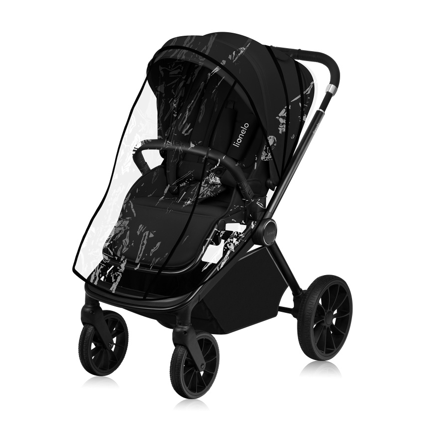 Lionelo - Kombinovaný kočárek 2v1 MIKA PLUS Black Onyx