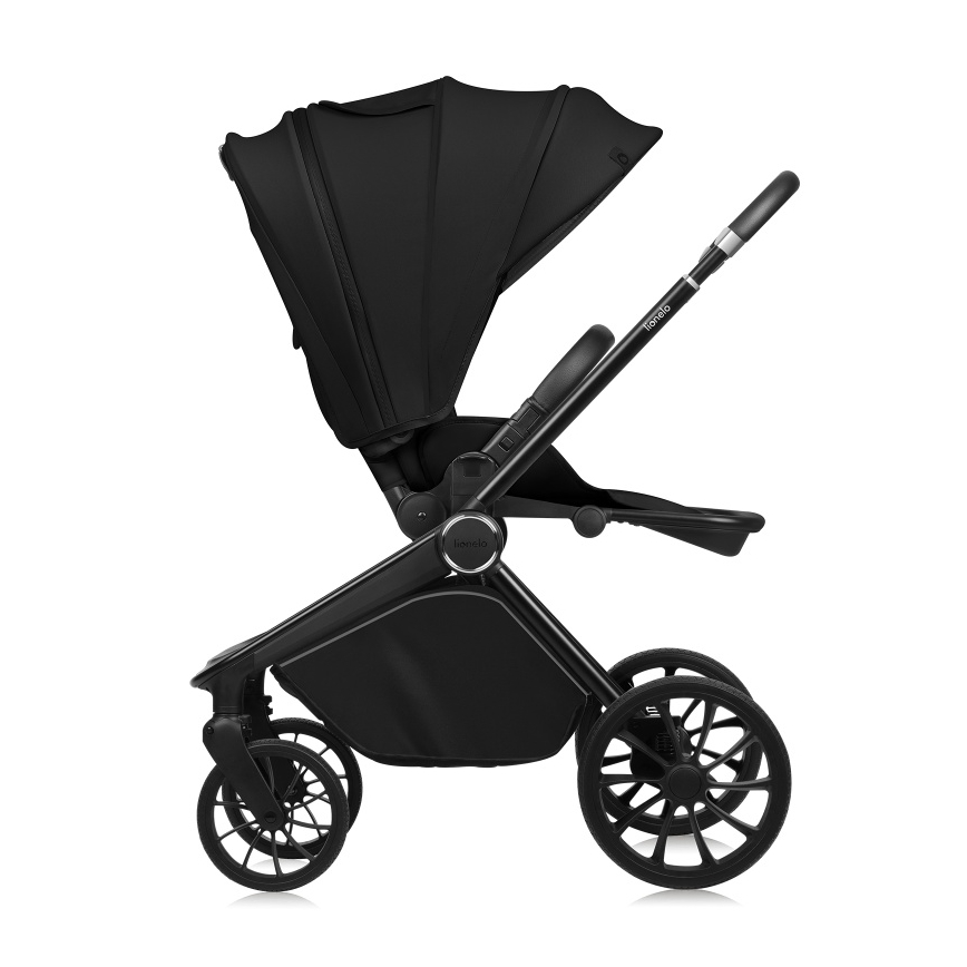 Lionelo - Kombinovaný kočárek 2v1 MIKA PLUS Black Onyx