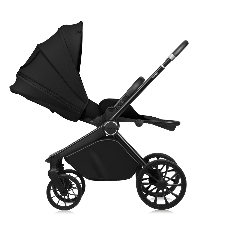 Lionelo - Kombinovaný kočárek 2v1 MIKA PLUS Black Onyx