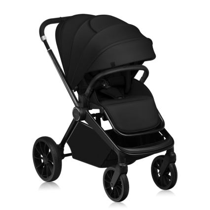 Lionelo - Kombinovaný kočárek 2v1 MIKA PLUS Black Onyx