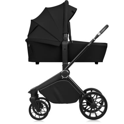 Lionelo - Kombinovaný kočárek 2v1 MIKA PLUS Black Onyx
