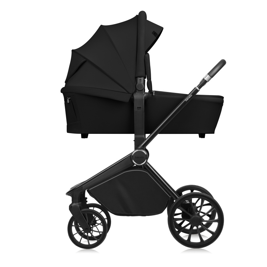 Lionelo - Kombinovaný kočárek 2v1 MIKA PLUS Black Onyx