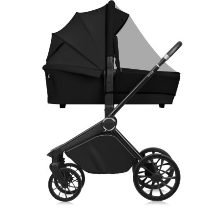 Lionelo - Kombinovaný kočárek 2v1 MIKA PLUS Black Onyx