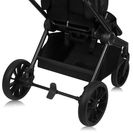 Lionelo - Kombinovaný kočárek 2v1 MIKA PLUS Black Onyx