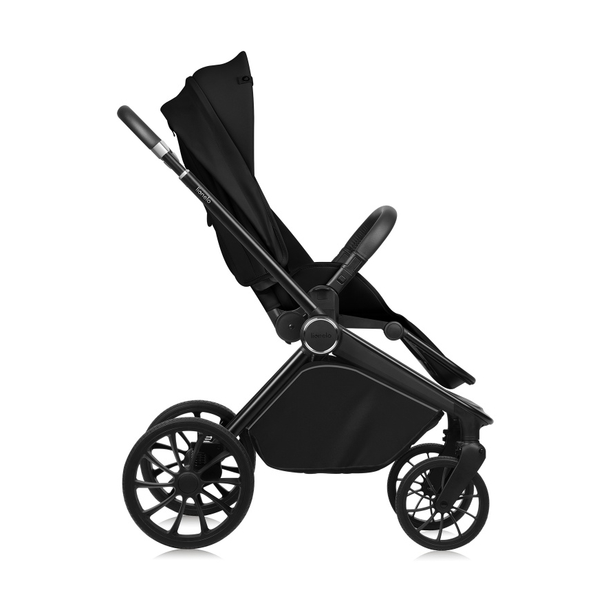 Lionelo - Kombinovaný kočárek 2v1 MIKA PLUS Black Onyx