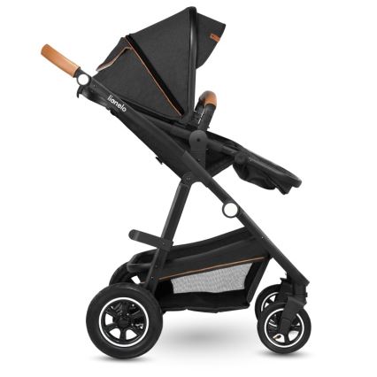 Lionelo - Kombinovaný kočárek 3v1 AMBER Grey Graphite