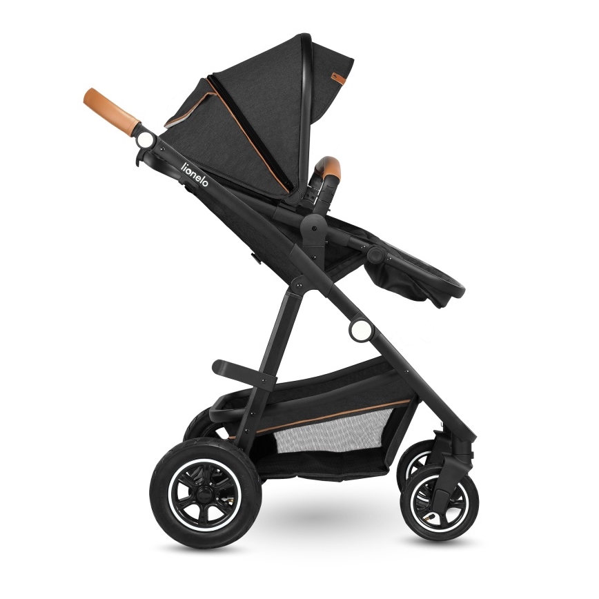 Lionelo - Kombinovaný kočárek 3v1 AMBER Grey Graphite