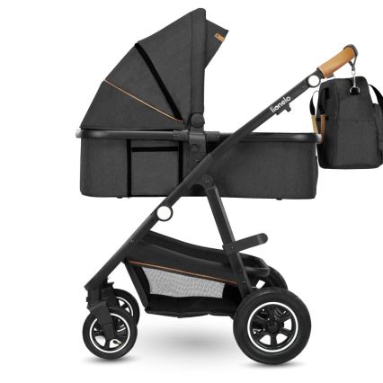 Lionelo - Kombinovaný kočárek 3v1 AMBER Grey Graphite