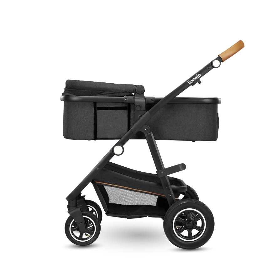Lionelo - Kombinovaný kočárek 3v1 AMBER Grey Graphite
