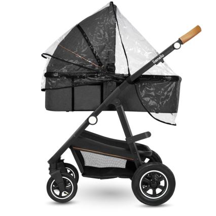 Lionelo - Kombinovaný kočárek 3v1 AMBER Grey Graphite