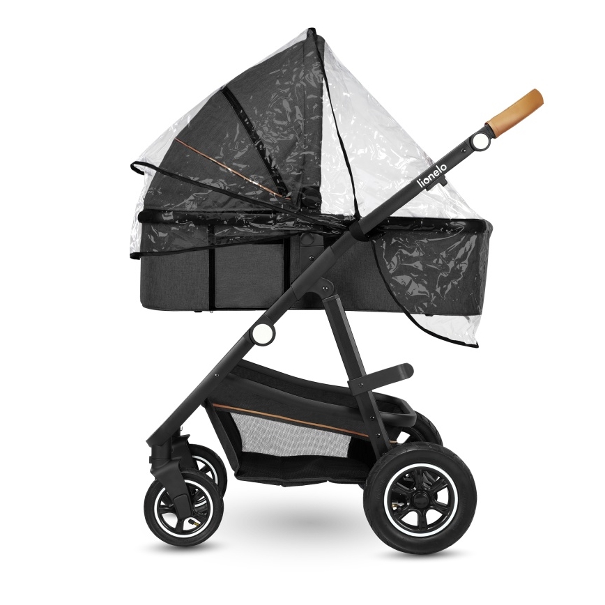 Lionelo - Kombinovaný kočárek 3v1 AMBER Grey Graphite