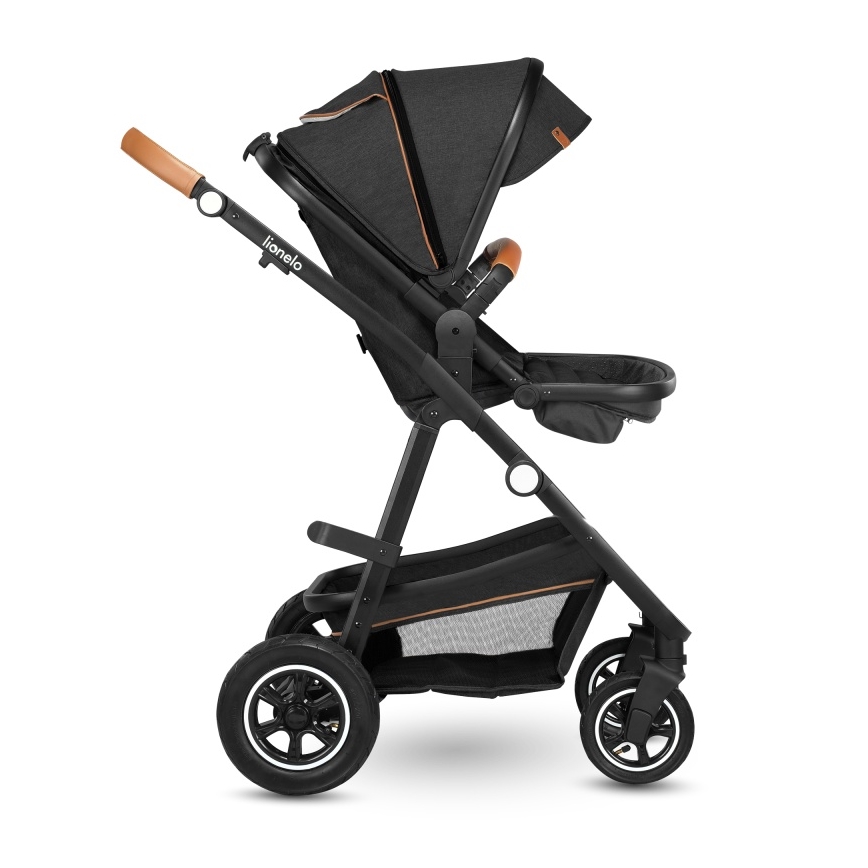 Lionelo - Kombinovaný kočárek 3v1 AMBER Grey Graphite