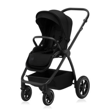 Lionelo - Kombinovaný kočárek 3v1 MERIL Black Onyx