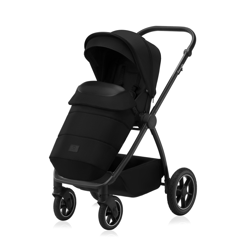Lionelo - Kombinovaný kočárek 3v1 MERIL Black Onyx