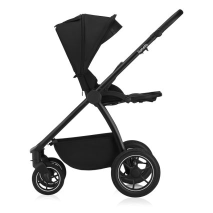 Lionelo - Kombinovaný kočárek 3v1 MERIL Black Onyx