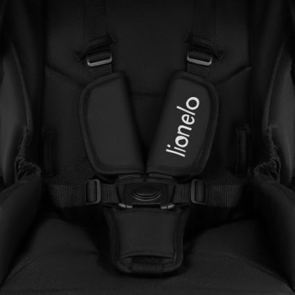 Lionelo - Kombinovaný kočárek 3v1 MERIL Black Onyx
