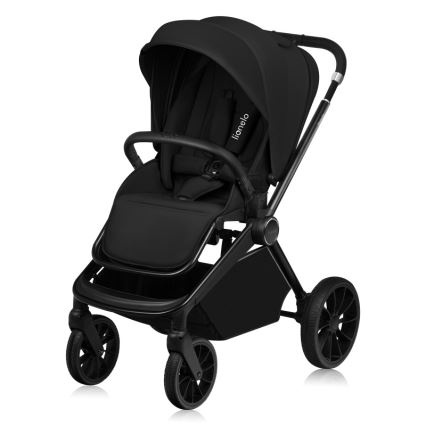 Lionelo - Kombinovaný kočárek 3v1 MIKA PLUS Black Onyx