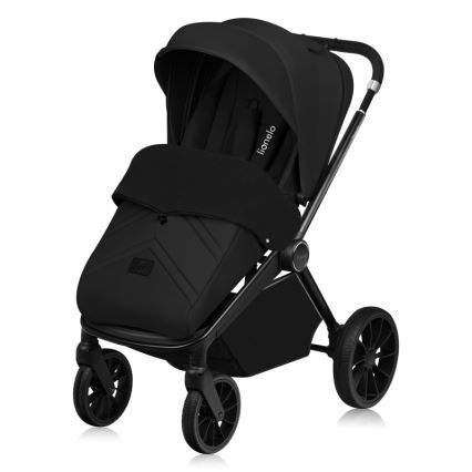 Lionelo - Kombinovaný kočárek 3v1 MIKA PLUS Black Onyx