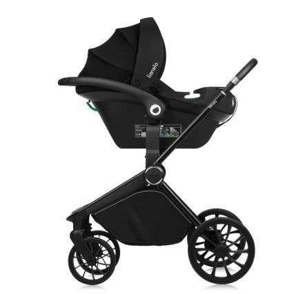 Lionelo - Kombinovaný kočárek 3v1 MIKA PLUS Black Onyx