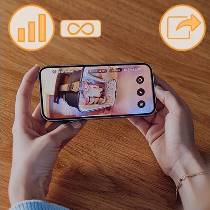 Lionelo - Nabíjecí dětská chůvička BABYLINE GO 5V 3350 mAh