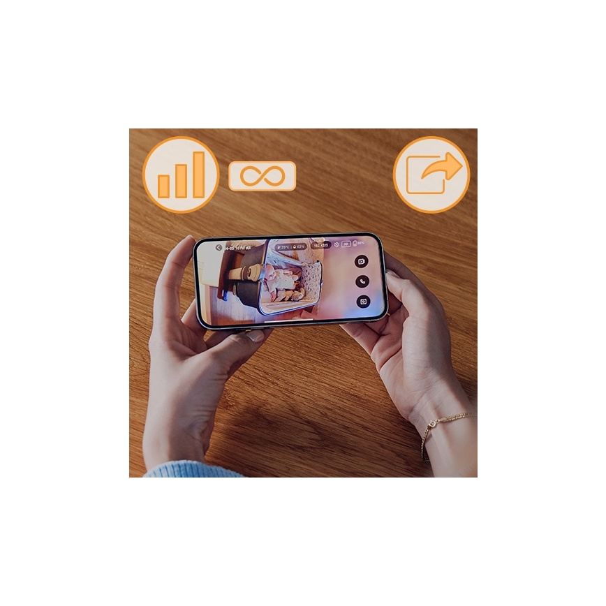 Lionelo - Nabíjecí dětská chůvička BABYLINE GO 5V 3350 mAh