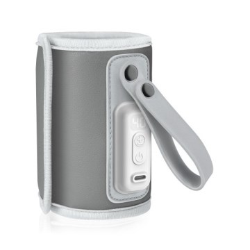 Lionelo - Nabíjecí ohřívač lahví THERMUP GO 18W/5V Grey Silver