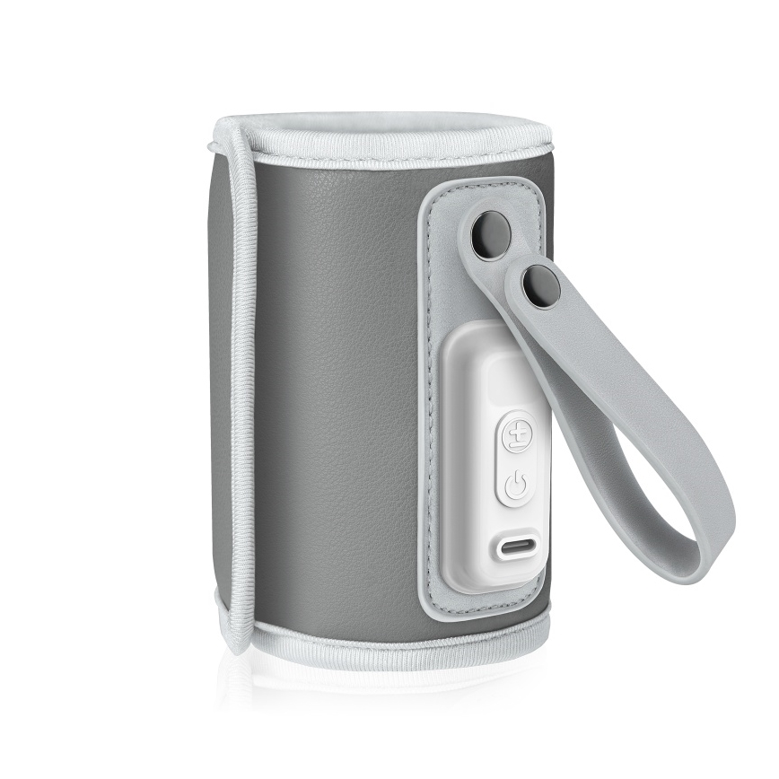 Lionelo - Nabíjecí ohřívač lahví THERMUP GO 18W/5V Grey Silver