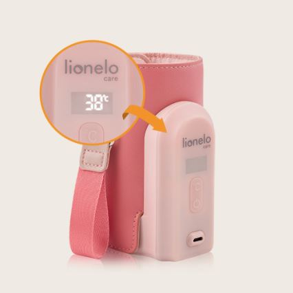 Lionelo - Nabíjecí ohřívač lahví THERMUP GO EVO 18W/5V růžová
