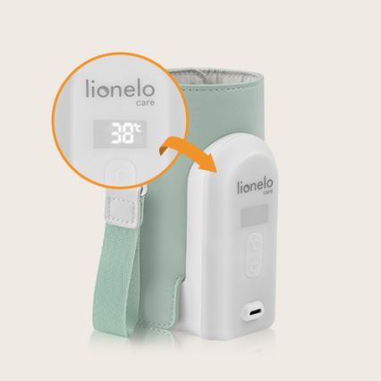 Lionelo - Nabíjecí ohřívač lahví THERMUP GO EVO 18W/5V zelená/bílá