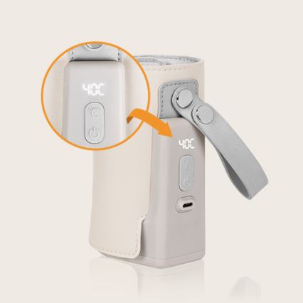 Lionelo - Nabíjecí ohřívač lahví THERMUP GO PLUS 10W/5V béžová