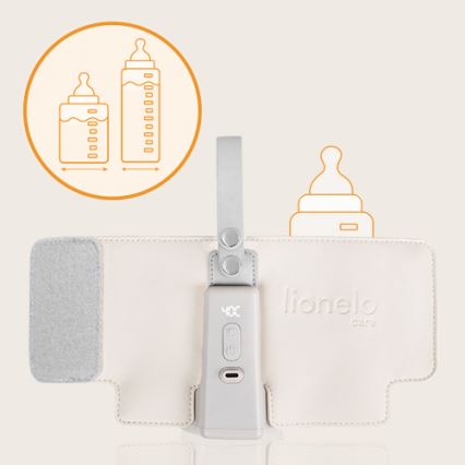 Lionelo - Nabíjecí ohřívač lahví THERMUP GO PLUS 10W/5V béžová
