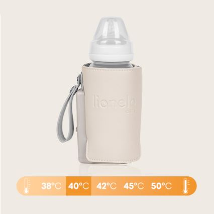 Lionelo - Nabíjecí ohřívač lahví THERMUP GO PLUS 10W/5V béžová