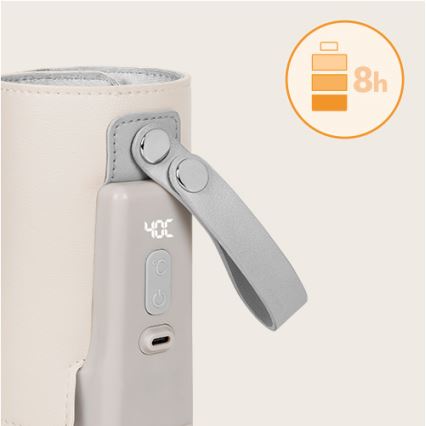 Lionelo - Nabíjecí ohřívač lahví THERMUP GO PLUS 10W/5V béžová