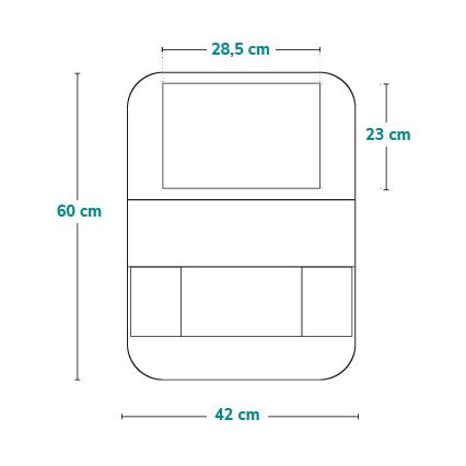 Lionelo - Organizér do auta SEAT ORGANIZER Grey