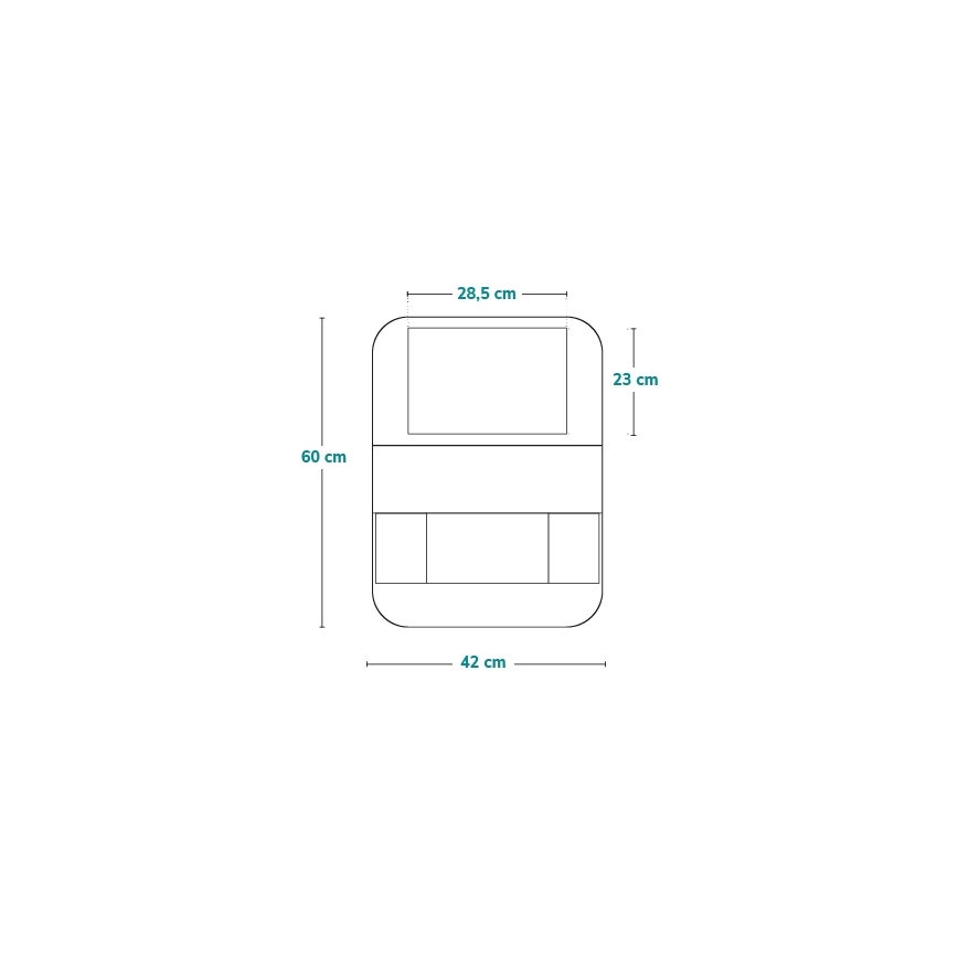 Lionelo - Organizér do auta SEAT ORGANIZER Grey