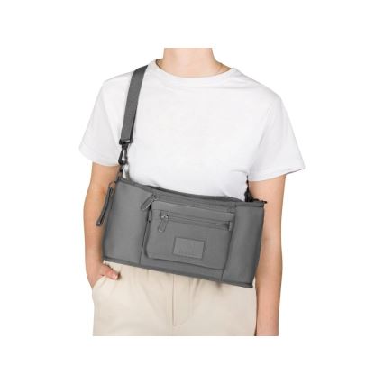 Lionelo - Organizér na kočárek LITTLE CUBE Grey Stone