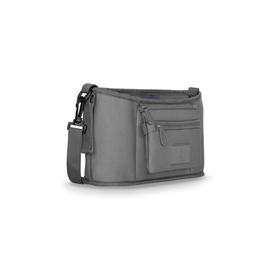 Lionelo - Organizér na kočárek LITTLE CUBE Grey Stone
