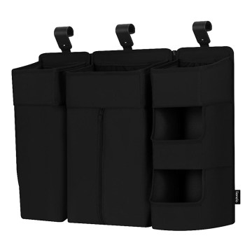 Lionelo - Organizér na postýlku 3v1 SIDEPOCKET Black