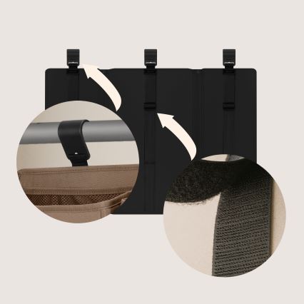 Lionelo - Organizér na postýlku 3v1 SIDEPOCKET Black