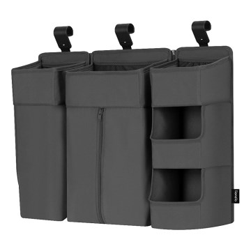 Lionelo - Organizér na postýlku 3v1 SIDEPOCKET Grey