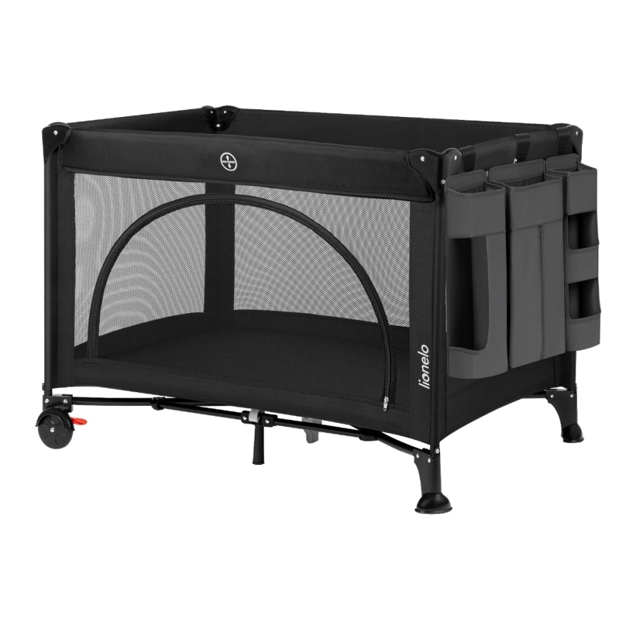 Lionelo - Organizér na postýlku 3v1 SIDEPOCKET Grey