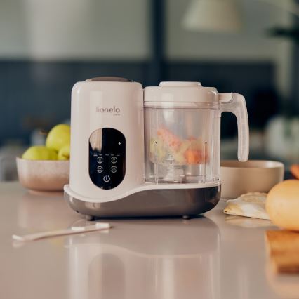 Lionelo - Parní vařič 5v1 BABYMENU 110W/230V bílá/šedá